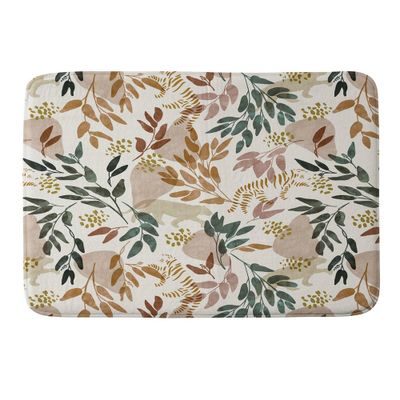 Wild Land Memory Foam Bath Rug - Deny Designs: Machine Washable, Microfiber, Rectangular Bath Mat