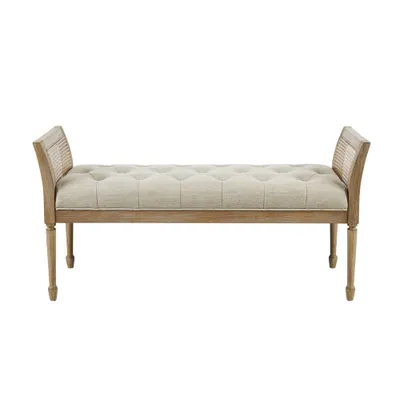 Isla Accent Bench Natural - Martha Stewart