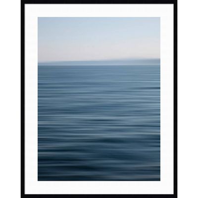 34 x 43 Abstract blue horizon by Savanah Plank Danita Delimont Framed Wall Art Print Black - Amanti Art