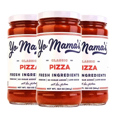 Yo Mamas Classic Low-Sodium & Low-Carb Keto Pizza Sauce 3pk / 12.5oz