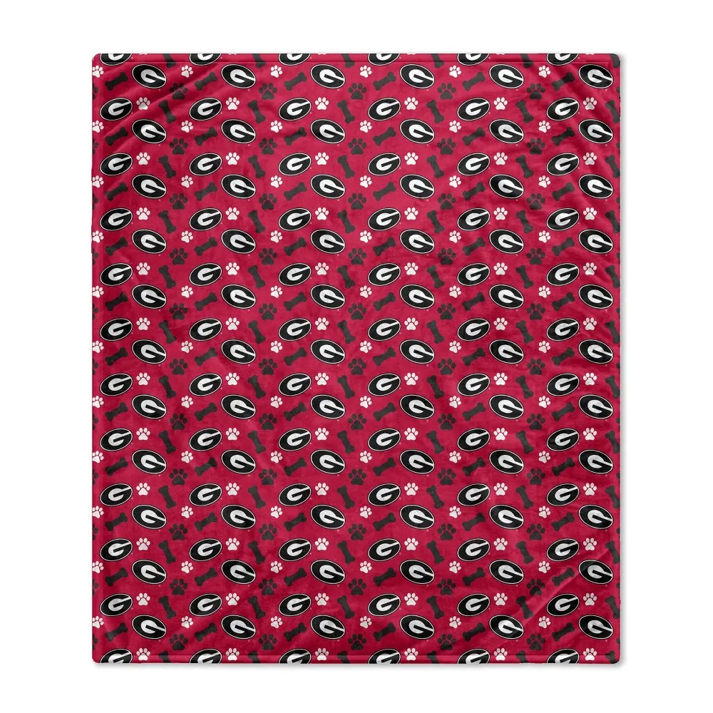 NCAA Georgia Bulldogs Bones Repeat Pet Blanket