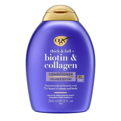 OGX Thick & Full + Biotin & Collagen Volumizing Conditioner for Thin Hair -  fl oz