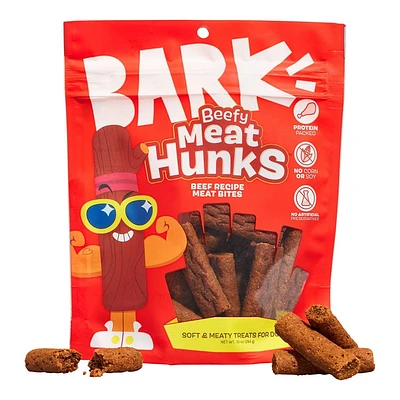 BARK Beefy Meat Hunks Beef Flavor Recipe Soft and Meaty Dog Treats - 10oz