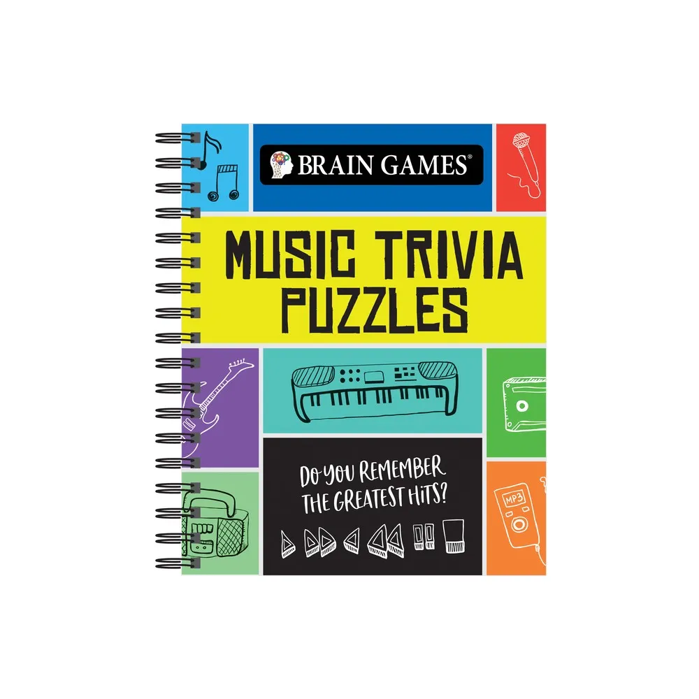 Brain Games Music Trivia Puzzle (Spiral Bound) | The Market Place