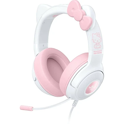 Razer Kraken Kitty V2 USB Gaming Headset with Kitty Ears and Chroma RGB Lighting - Hello Kitty Edition