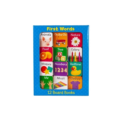 First Words (12 Board Book Set) - (Early Learning) by Little Grasshopper Books & Publications International Ltd