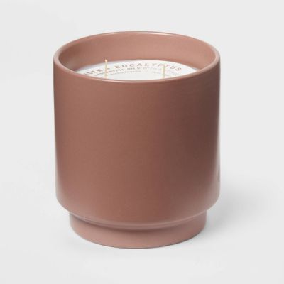 14oz Matte Ceramic Candle Lavender & Eucalyptus Lavender - Project 62: Modern Jar, Dual Wick, 30hr Burn Time