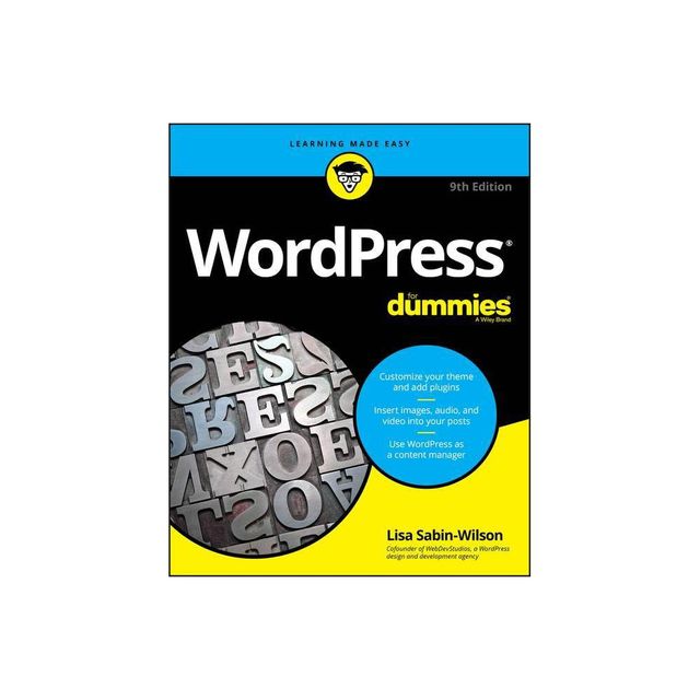 Wordpress for Dummies - 9th Edition by Lisa Sabin-Wilson (Paperback)