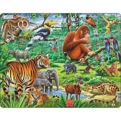 Springbok Larsen Jungle Animals Kids Jigsaw Puzzle - 20pc