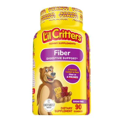 Lil Critters Fiber Gummies - Fruit Flavors - 90ct