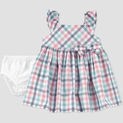 Carters Just One You Toddler Girls Plaid Dress