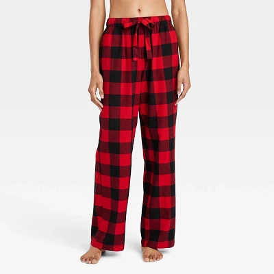 Women Buffalo Check Flannel Pajama Pant