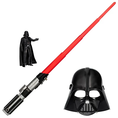 Star Wars Darth Vader Action Figure with Role Play Mask, Science Fiction Toy for Ages 5+