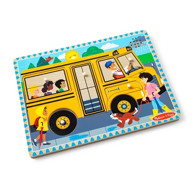 Melissa & Doug The Wheels on the Bus Sound Puzzle 6pc