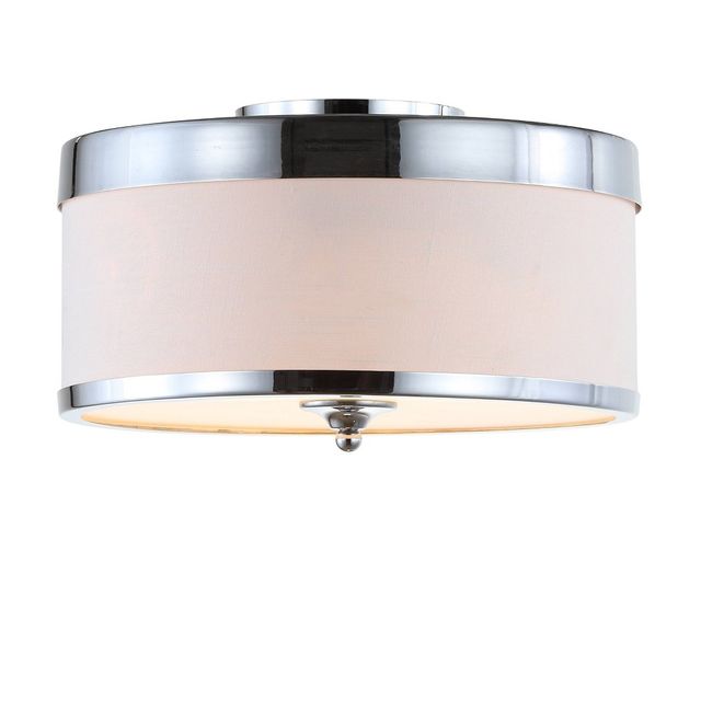 15 LED Metal Sconce Chrome - Jonathan Y: Modern Flush Mount Ceiling Fixture, UL Listed, Includes LED Bulbs