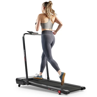 Sunny Health & Fitness Treadpad Pacer Walk Run Treadmill with Auto Incline and Bluetooth