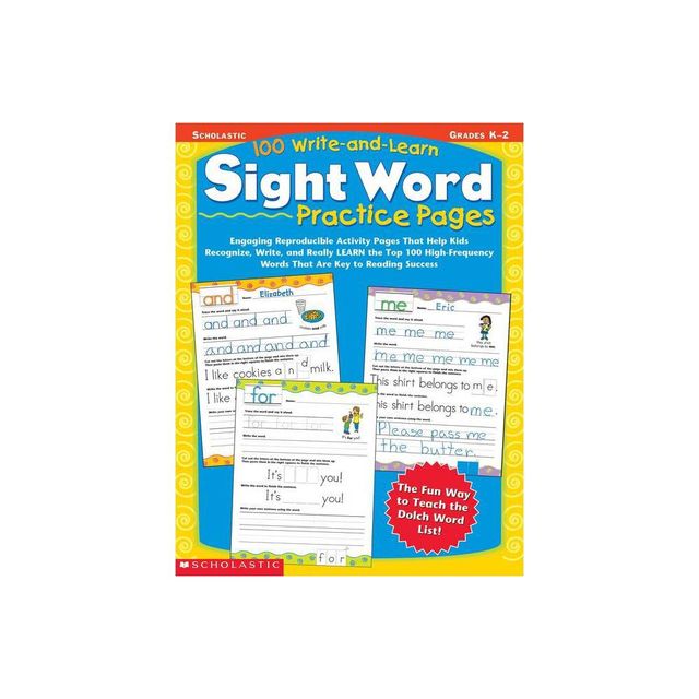 100 Write-And-Learn Sight Word Practice Pages - by Scholastic Teaching Resources (Paperback)