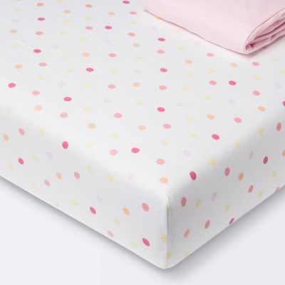 Fitted Jersey Crib Sheet 2pk