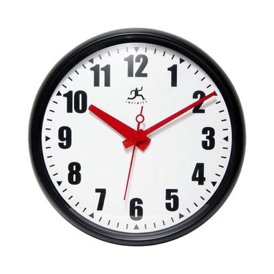 15 Impact Wall Clock Black - Infinity Instruments