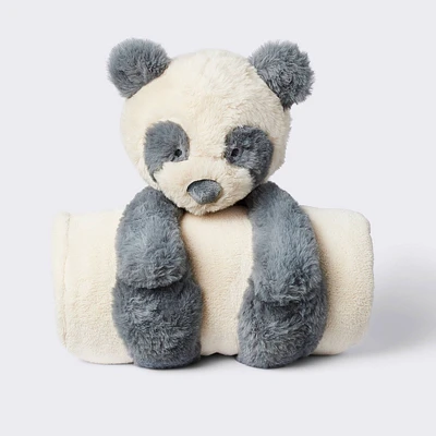 Plush Blanket with Soft Toy - Panda - Cloud Island