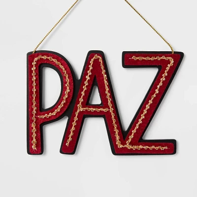 Wood and Felt Paz Christmas Tree Ornament - Wondershop