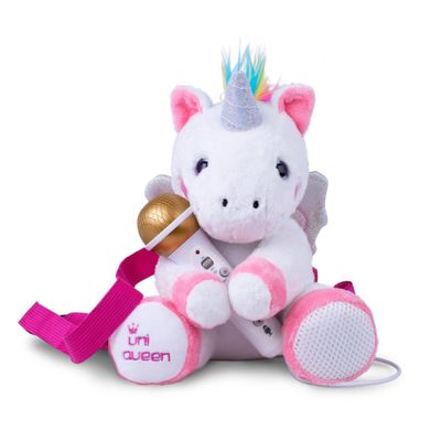 Singing Machine Plush Toy with Sing-Along Microphone - Uni Queen