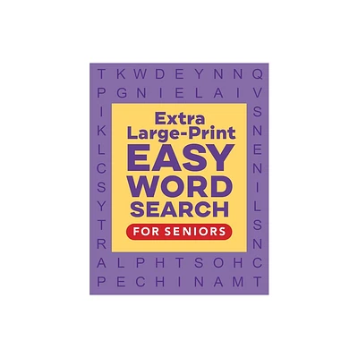 Extra Large-Print Easy Word Search for Seniors - by Rockridge Press (Paperback)