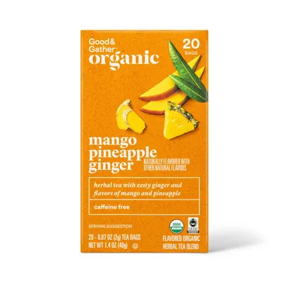 Organic Tropical Ginger Herbal Tea Blend - 2g - Good & Gather