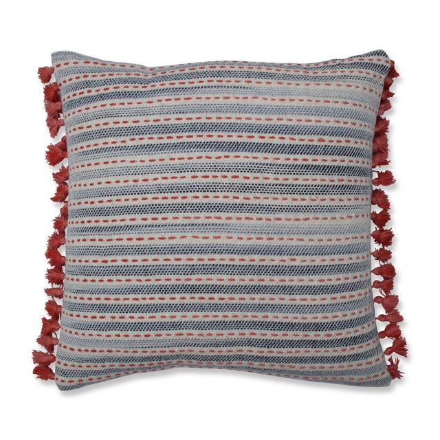 16.5x16.5 Ombre Coastal Stripe Throw Pillow