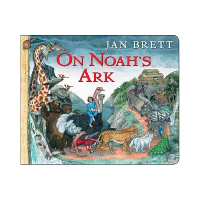 On Noahs Ark - by Jan Brett (Board Book)