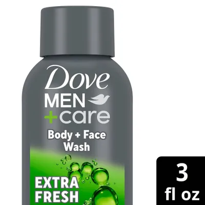 Dove Men+Care Extra Fresh Body and Face Wash - 3 fl oz - Trial Size