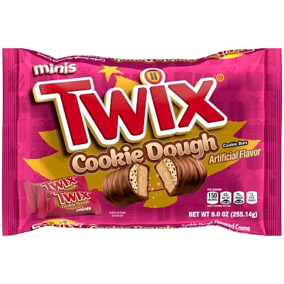 Twix Minis Chocolate Cookie Dough Christmas Cookie Bar Candy Bag - 9oz