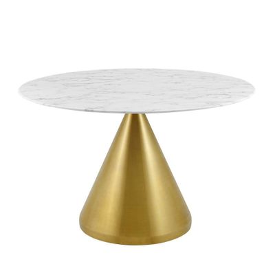 47 Tupelo Round Artificial Marble Dining Table  - Modway