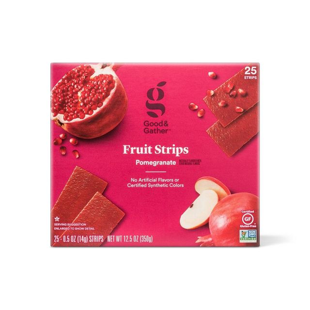 Pomegranate Fruit Strips - 12.5oz/25ct - Good & Gather