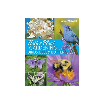 Native Plant Gardening for Birds, Bees & Butterflies: Lower Midwest - (Nature-Friendly Gardens) by Jaret C Daniels (Paperback)