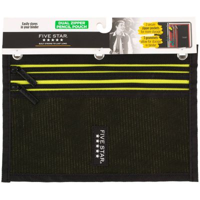 Five Star Dual Zipper Pencil Pouch