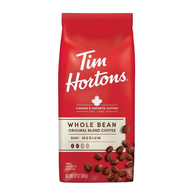 Tim Hortons Medium Roast Whole Bean Coffee - oz