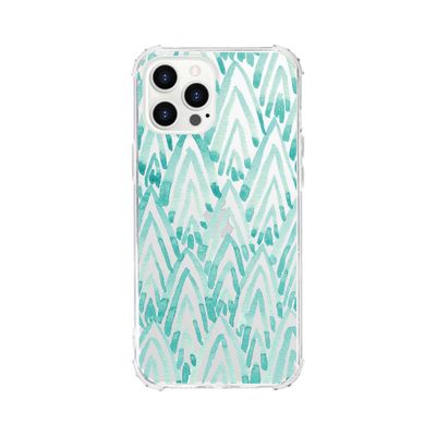 OTM Essentials Apple iPhone 13 Pro Max Tough Edge Feathers & Arrows Clear Case - Arrowhead Turquoise