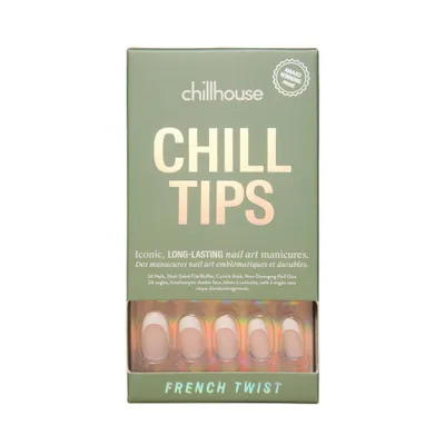 Chillhouse Chill Tips Nail Art Press On Fake Nails - French Twist - 24ct