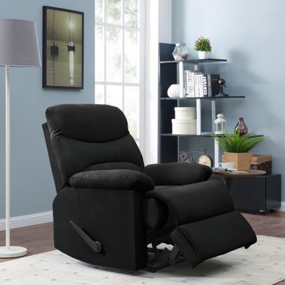 ProLounger Wall Hugger Side Lever Recliner with Ultra Padded Arms  - Handy Living: Polyester Upholstery, Hardwood Frame