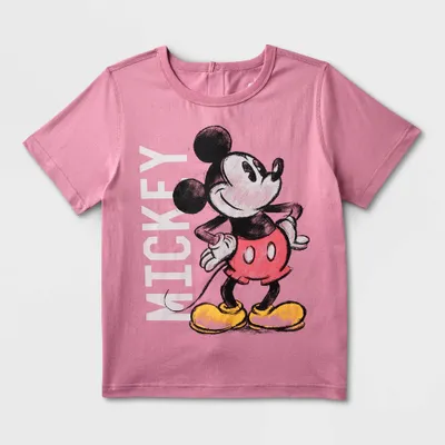 Boys Mickey Mouse Adaptive Short Sleeve Graphic T-Shirt