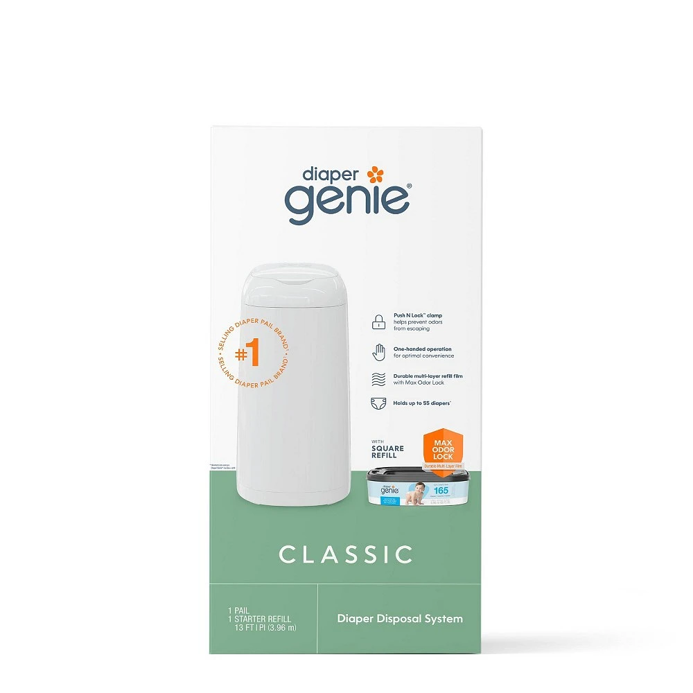 Pet Genie Diaper Genie Platinum Pail (Stone Grey) Is Made In