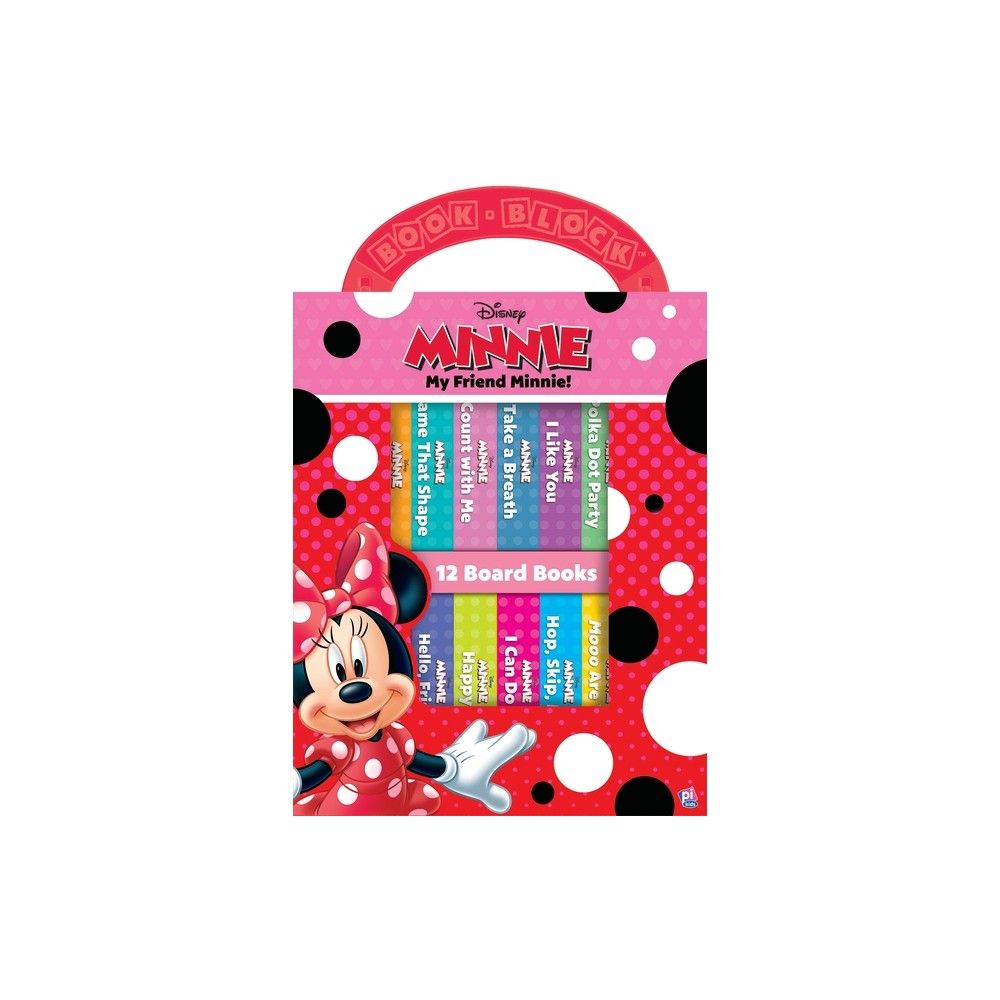 Disney My Friend Minnie Mouse My First Library 12 Board Book Set - by Emily Skwish (Board Book)