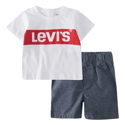 Levis Baby Boys 2pc Box Tab Short Sleeve Top & Bottom Set