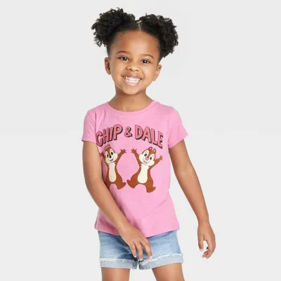 Toddler Girls Disney Chip & Dale Short Sleeve Graphic T-Shirt