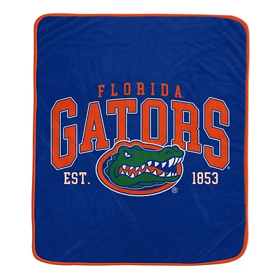 NCAA Florida Gators Vintage Arch Block Flannel Fleece Blanket