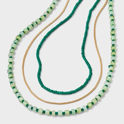 Semi-Precious Quartz Multi-Strand Necklace