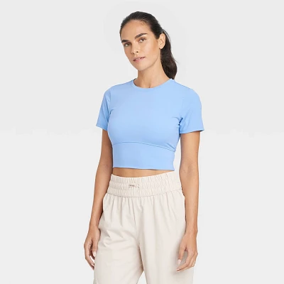 Women Cropped Short Sleeve Shirt