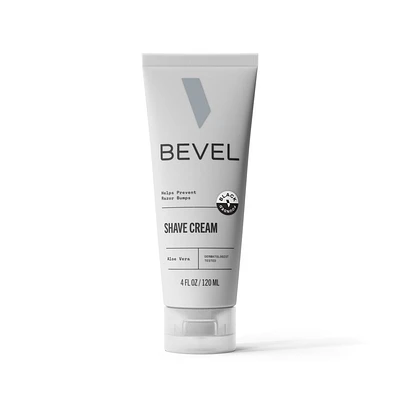 BEVEL Mens Moisturizing Shave Cream - Vitamin E & Aloe Vera - 4 fl oz
