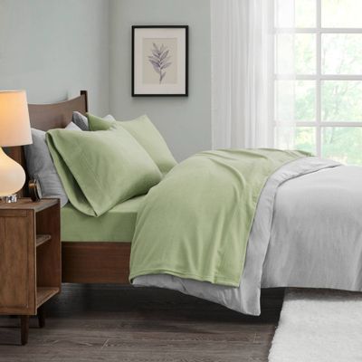 Twin XL Micro Fleece Sheet Set Sage